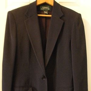 Women’s Vintage 90s Ralph Lauren Navy Blazer Sz M